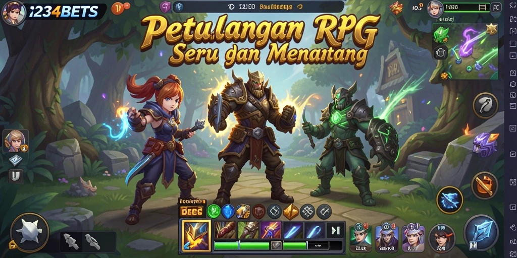 Tampilan gameplay menarik dari 1234BETS saat bertarung.