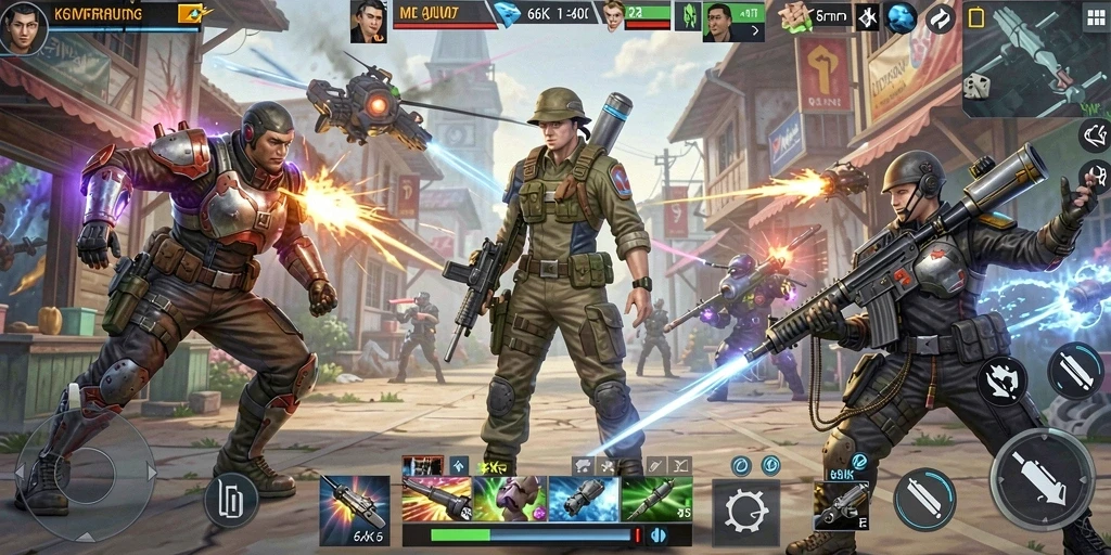 Tampilan gameplay 66K yang menarik dan strategis.