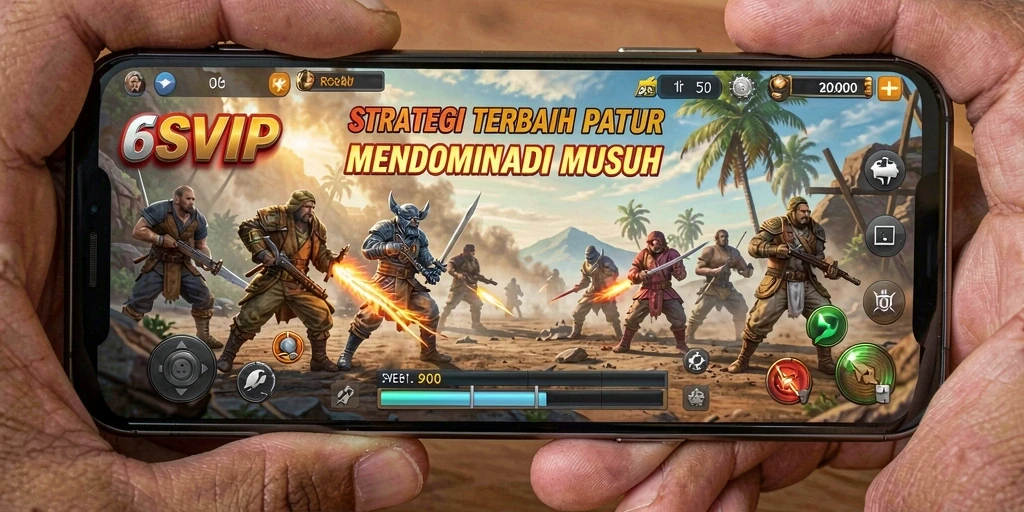 Tampilan gameplay 6SVIP saat merencanakan serangan strategi.