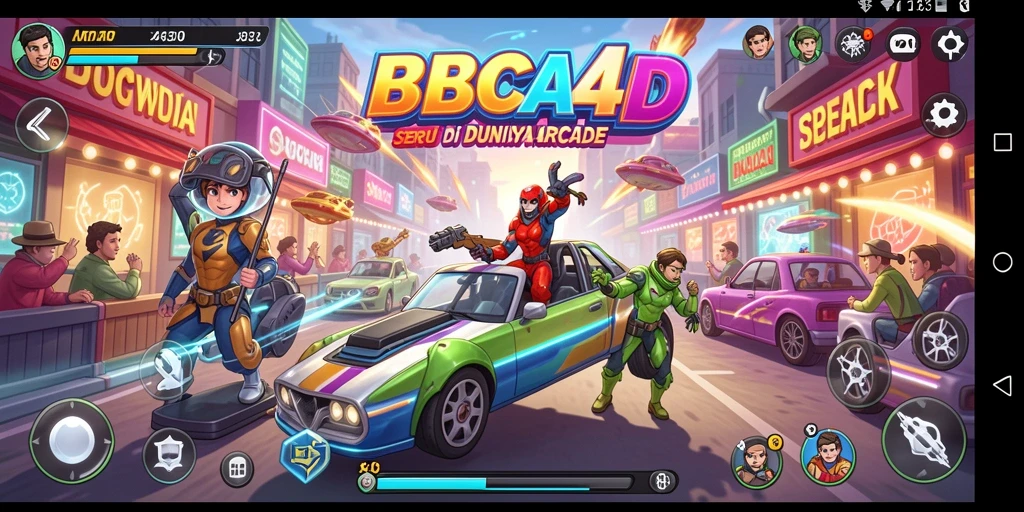 Screenshot menampilkan aksi gameplay seru di BBCA4D.