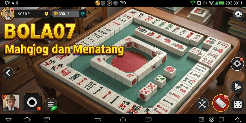 Tampilan menarik dari gameplay Mahjong di BOLA07.