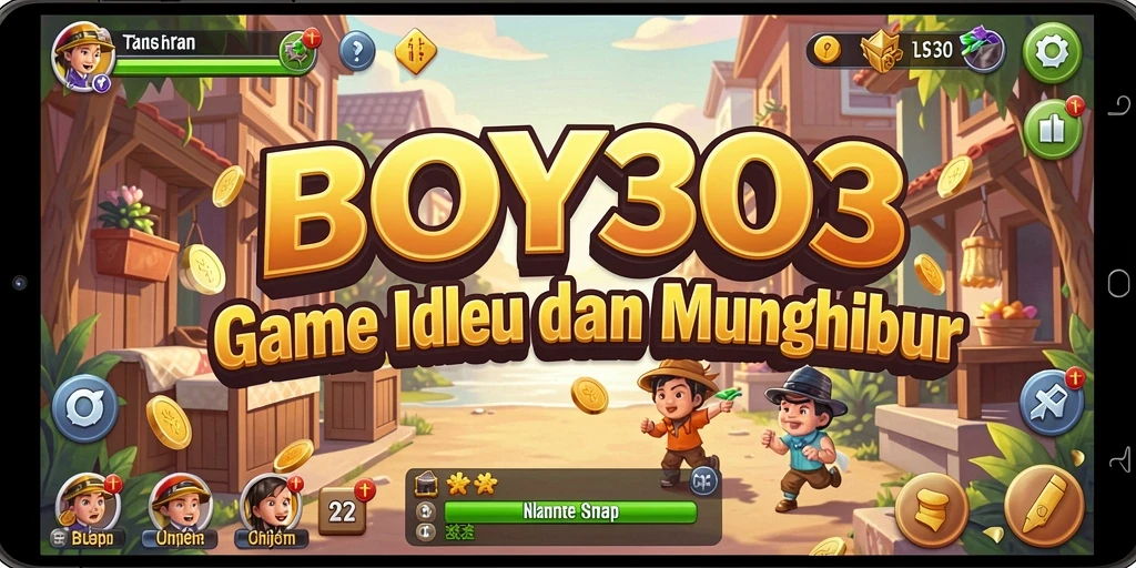 Tampilan gameplay <strong>BOY303</strong> menampilkan aksi idle yang menarik dan strategis.