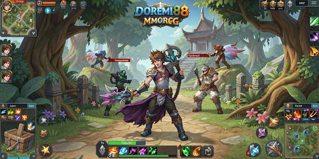 Tangkapan layar dari gameplay seru DOREMI88 dalam dunia MMORPG.