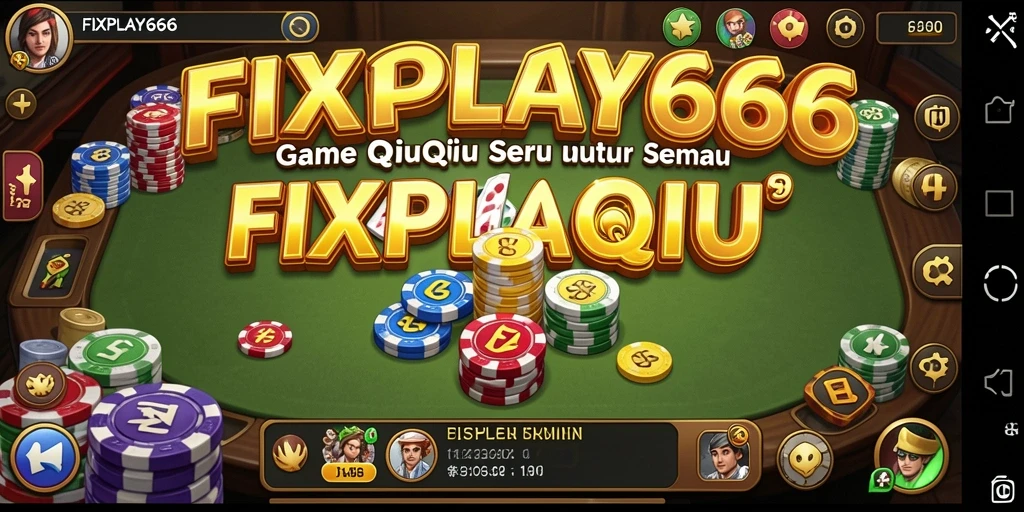 Tampilan utama gameplay FIXPLAY666 dengan kartu QiuQiu yang menarik.