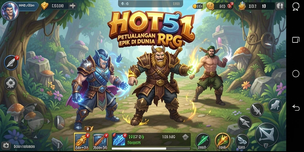 Gameplay RPG seru dengan pertempuran strategis dan karakter mendalam.