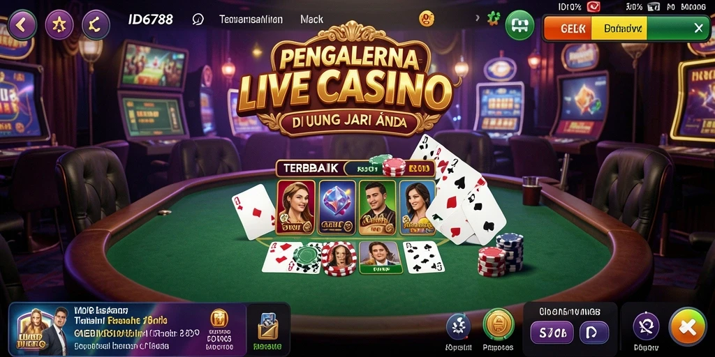Tampilan gameplay Live Casino yang menarik di ID6788.