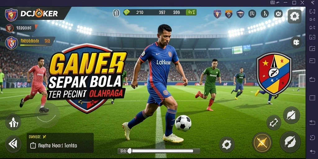 Tampilan gameplay menarik dari game sepak bola IDCJOKER.