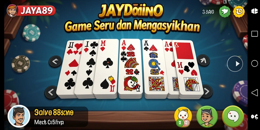 Tampilan gameplay menarik dari JAYA89 yang menunjukkan momen kompetisi Domino.