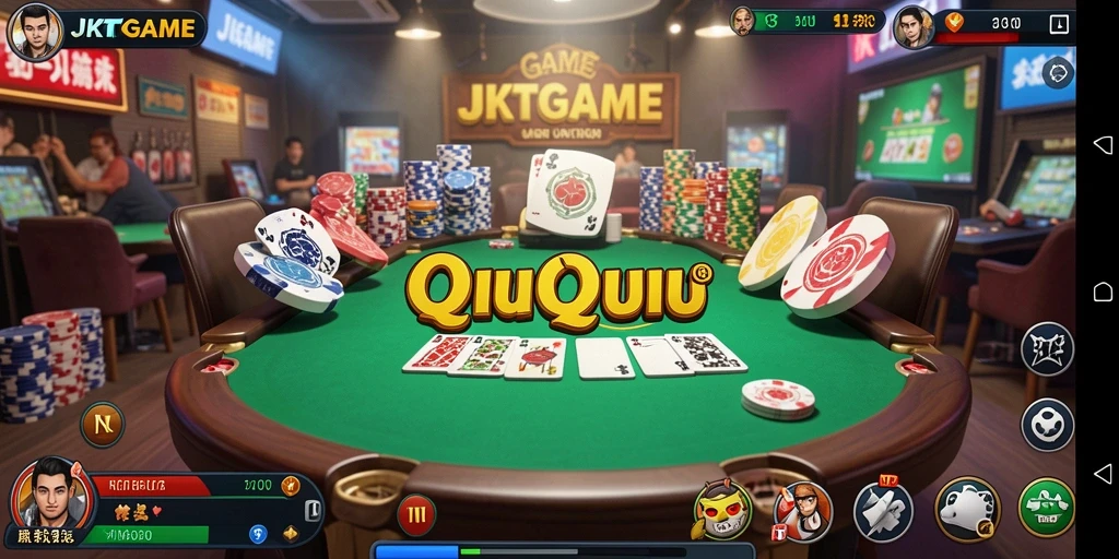 Gameplay QiuQiu yang seru dari JKTGAME.