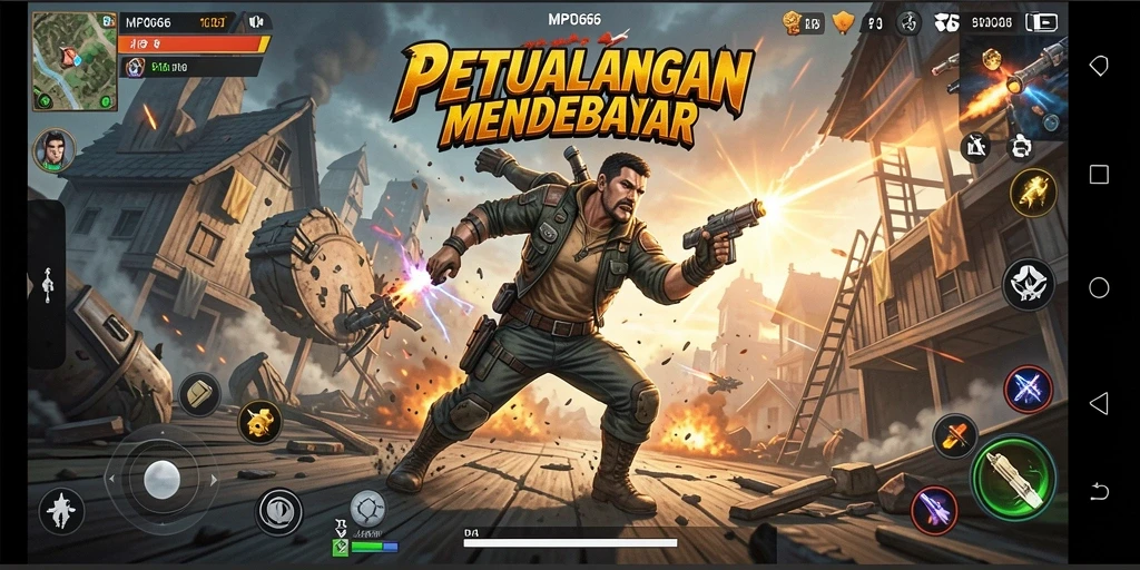 Tampilan gameplay seru dan mendebarkan dari MPO666.