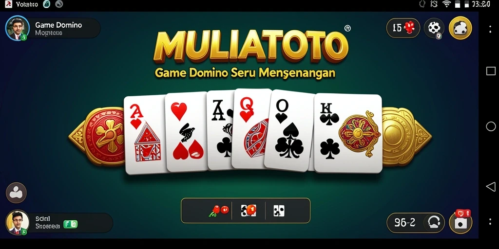 Tampilan seru gameplay domino di MULIATOTO.