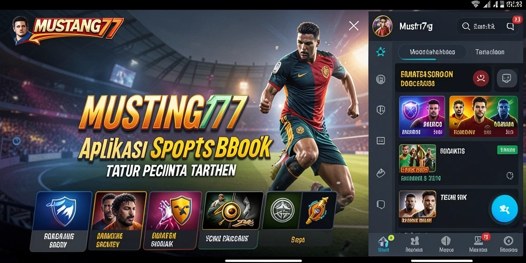 Tampilan gameplay dari aplikasi Sportsbook MUSTANG77 yang menarik.