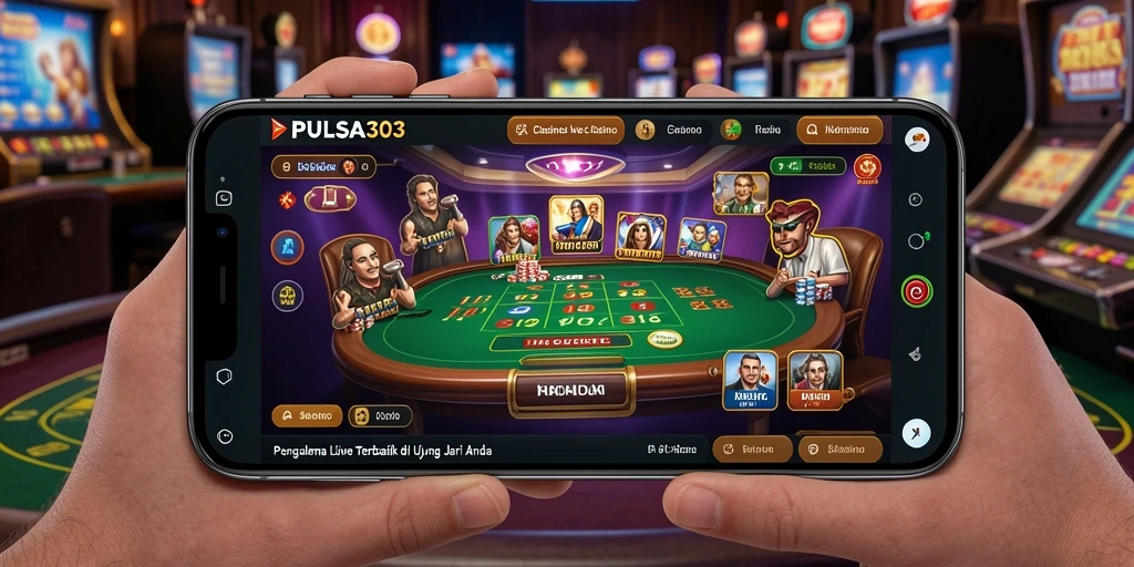 Gameplay PULSA303 menampilkan dealer langsung yang interaktif dan permainan kasino yang mendebarkan.