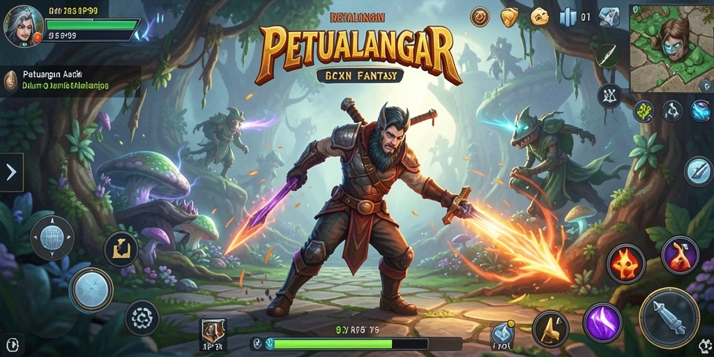 Tampilan gameplay RP99 yang seru dalam pertarungan ARPG yang penuh aksi.