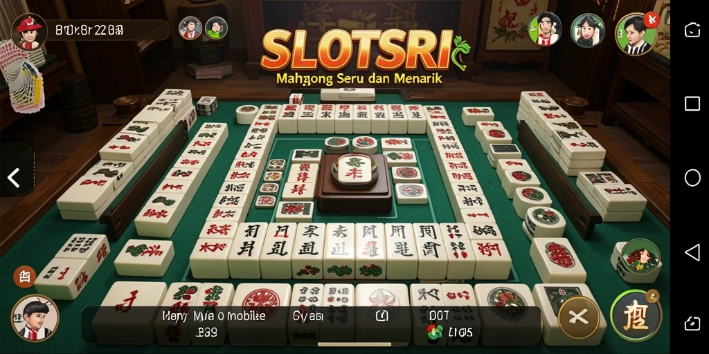 Screenshot gameplay SLOTSRI menampilkan momen seru di Mahjong.
