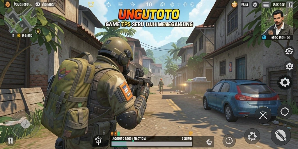 Tampilan gameplay UNGUTOTO dengan aksi pertempuran seru.